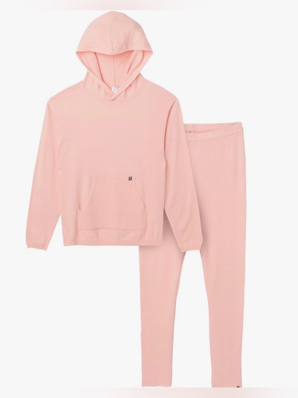 Modern Moments 2 Pc Waffle Textured Hoodie & Stretchy Leggings Super Soft Small